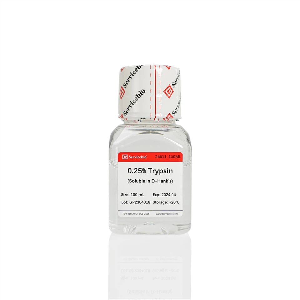0.25% Trypsin (Soluble in D-Hank's,no EDTA,no Phenol Red)